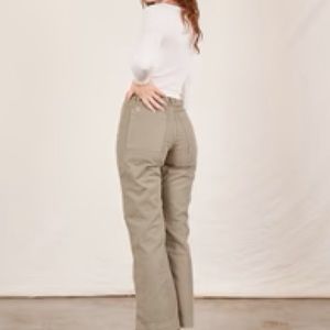 Petite inseam Big Bud Press Western Pants in Khaki Grey size XS/4/28